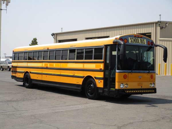 Front Passenger View of 2008 Thomas Saf-T-Liner HDX School Bus