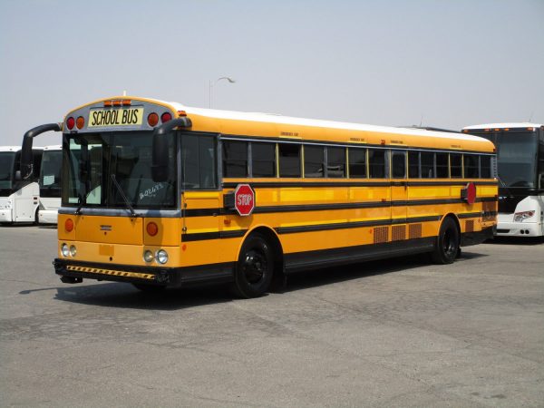 Drivers Front View of 2008 Thomas Saf-T-Liner HDX School Bus