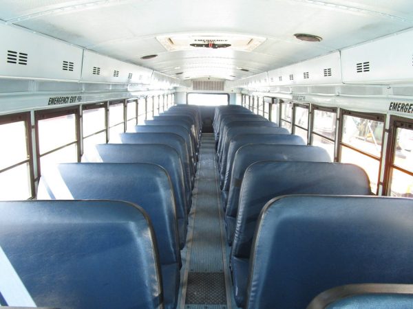 Front Aisle View of 2007 Thomas Saf-T-Liner HDX School Bus