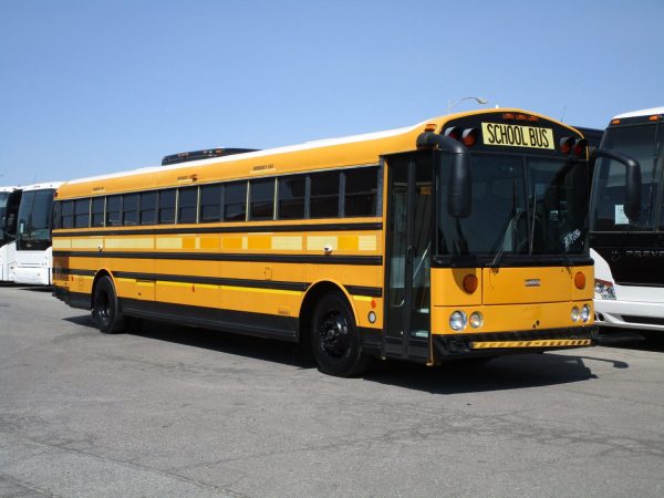 Front Passenger View of 2007 Thomas Saf-T-Liner HDX School Bus