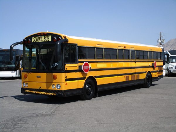 Front Drivers View of 2007 Thomas Saf-T-Liner HDX School Bus